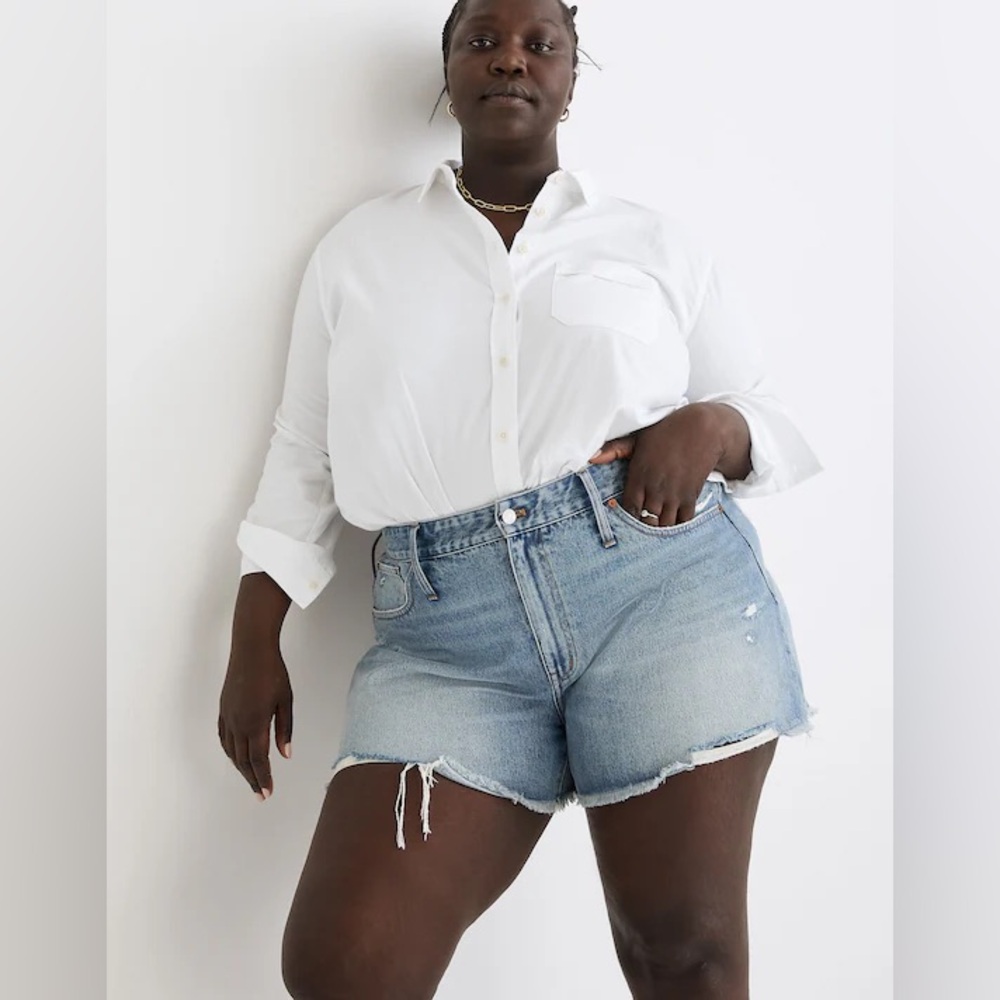 NWT Madewell Light Blue High-Rise Denim Jean Shorts